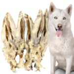 Ucho z królika z siercia 1kg